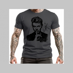 David Bowie - šedé pánske tričko 100%bavlna David Bowie - šedé pánske tričko 100%bavlna